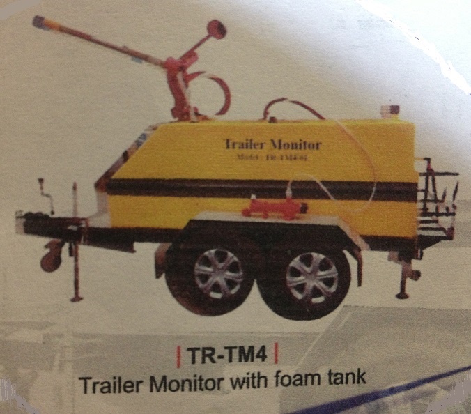 تریلر مانیتور آتش نشانی TR-TM4 با مخزن فوم 1800 لیتری