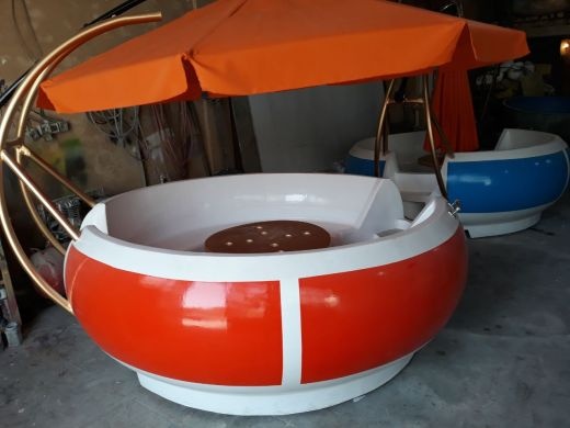 قایق موتوری فایبرگلاس طرح گرد هشت نفره