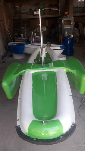 قایق پدالی دوچرخه ای در رنگ های مختلف